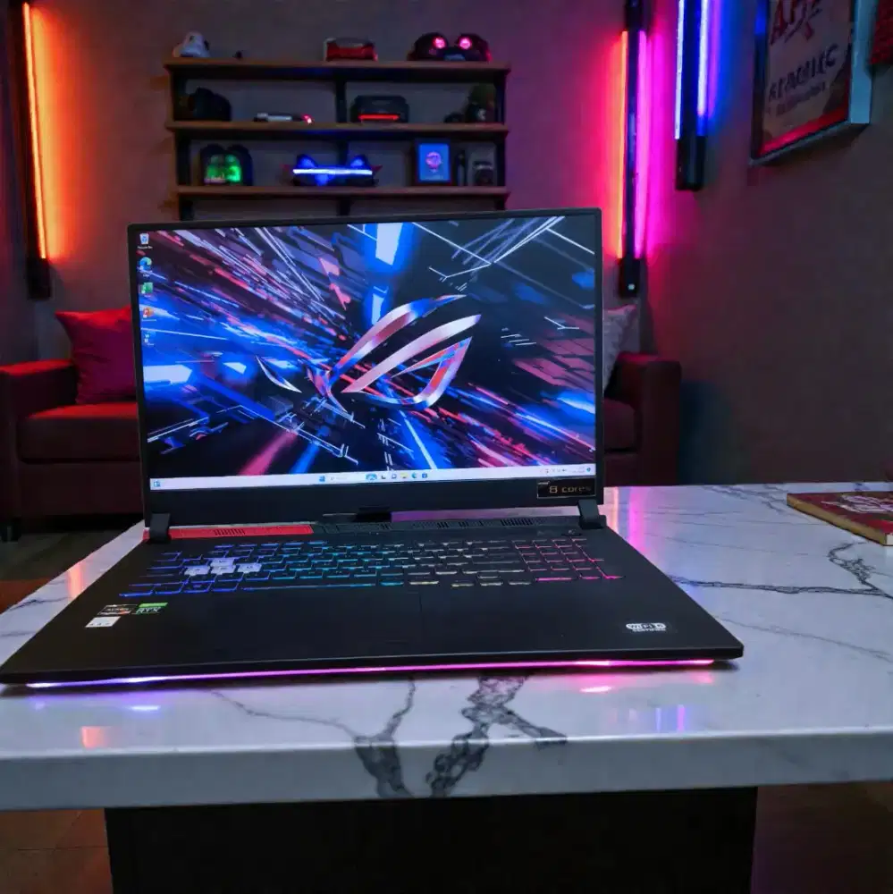 Laptop Asus ROG STRIX CYBERPUNK RTX 3050 RYZEN 7 SSD 512Gb DUAL VGA