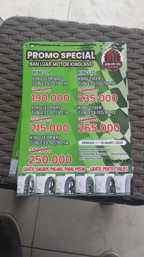Ban Luar Motor Harga Promo Gratis Ongkos Pasang Pakai Mesin