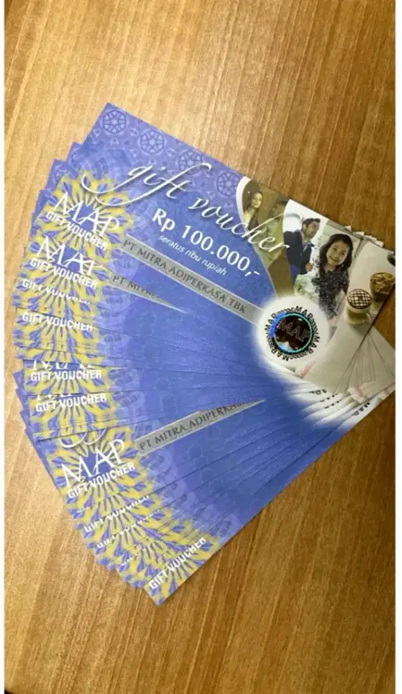 DIJUAL VOUCHER MAP 12 LEMBAR