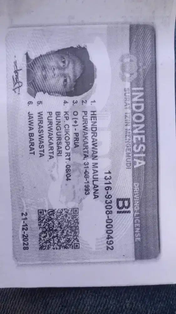 Cari lowongan driver SIM Linsesi B1