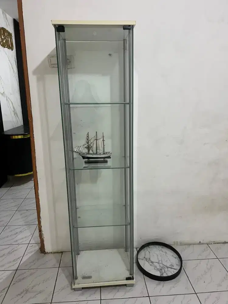 Jual lemari rak kaca