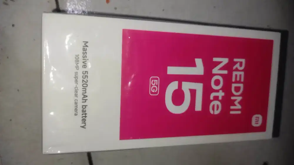 Redmi note 15 5g ram 12/512gb baru 2 minggu