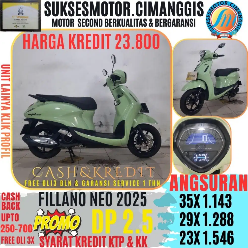 GRAND FILANO NEO TERMURAH CASHBACK UPTO700RBU FREEOLI3X DP 2.500