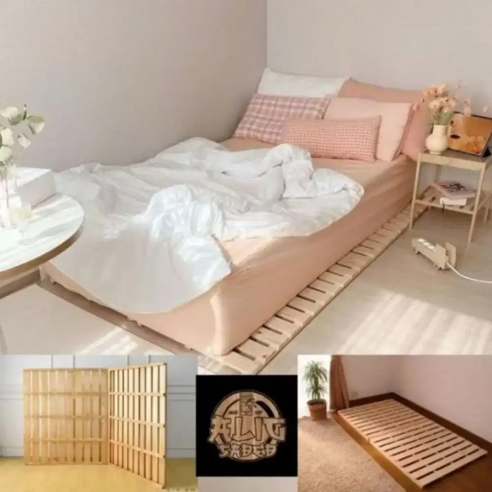 Jual alas divan tempat tidur kondisi seperti baru