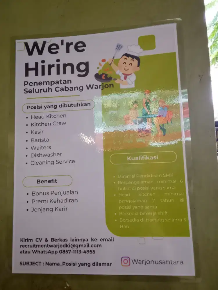 Lowongan Kerja di Warjon