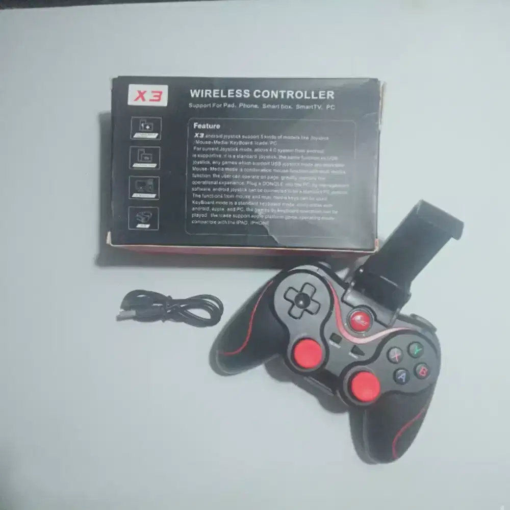Gamepad x3 Wireless Android Iphone Hitam   ::