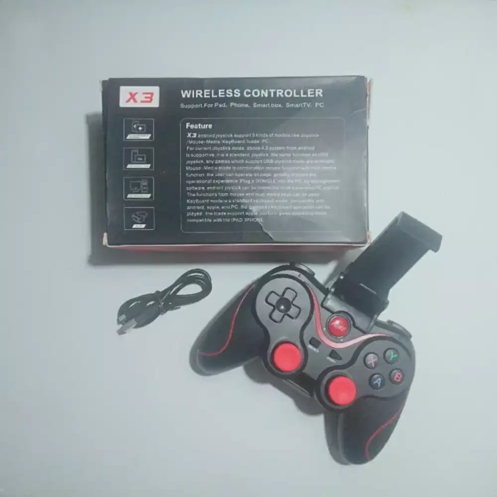 Gamepad x3 Wireless Android Iphone Hitam   :::