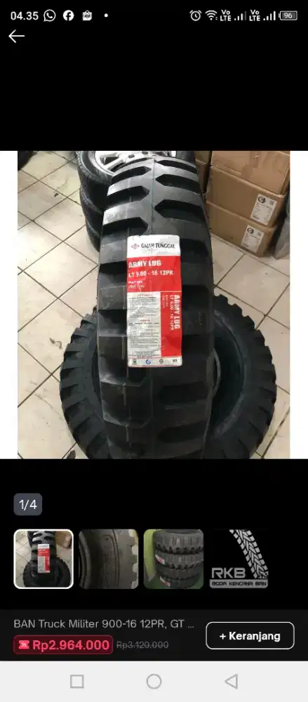 Ban 900 / 16 baru gres