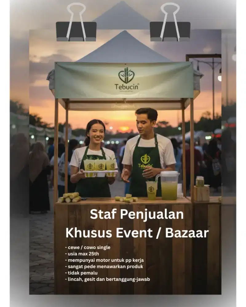 Staf penjualan untuk event di batavia pik2