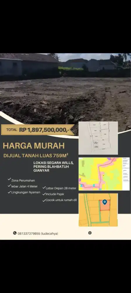 Tanah pering Gianyar MURAH!