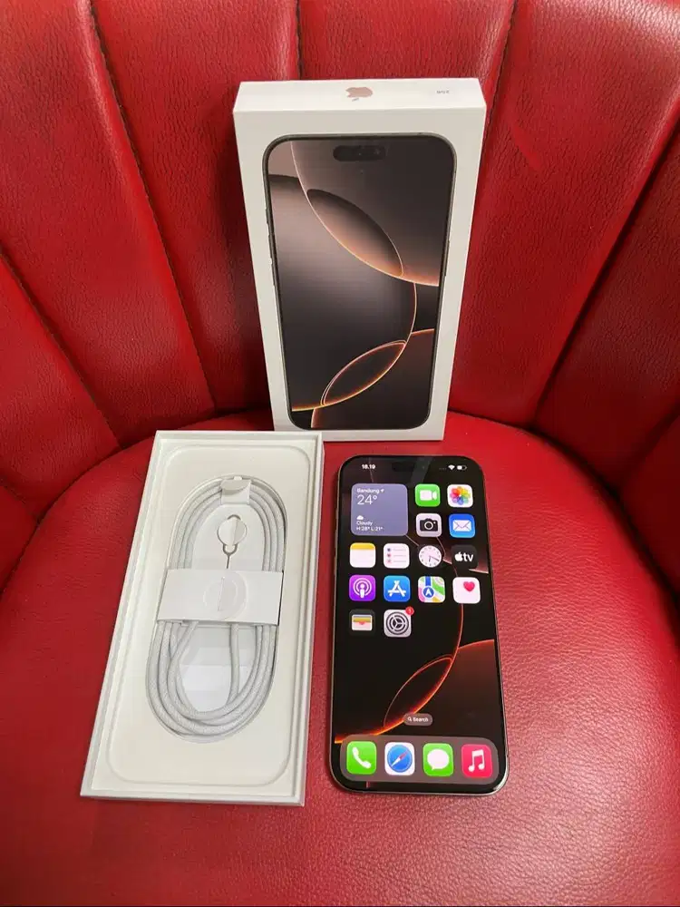 iPhone 16 Pro Max 256gb Desert Titanium iBox PA/A Mulus Like New ORI