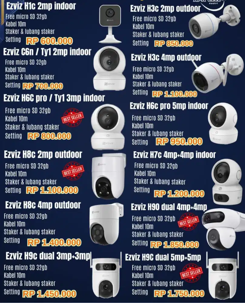 CCTV BERKUALITAS HD DAN BERGARANSI