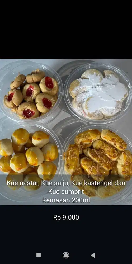 Kue Kering Kemasan 200ml (kecil)
