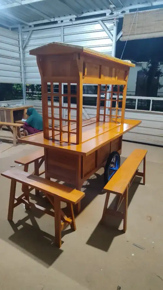 Jual Gerobak Angkringan,Bakso,Mie Ayam,Bubur,Roti BakardlL.