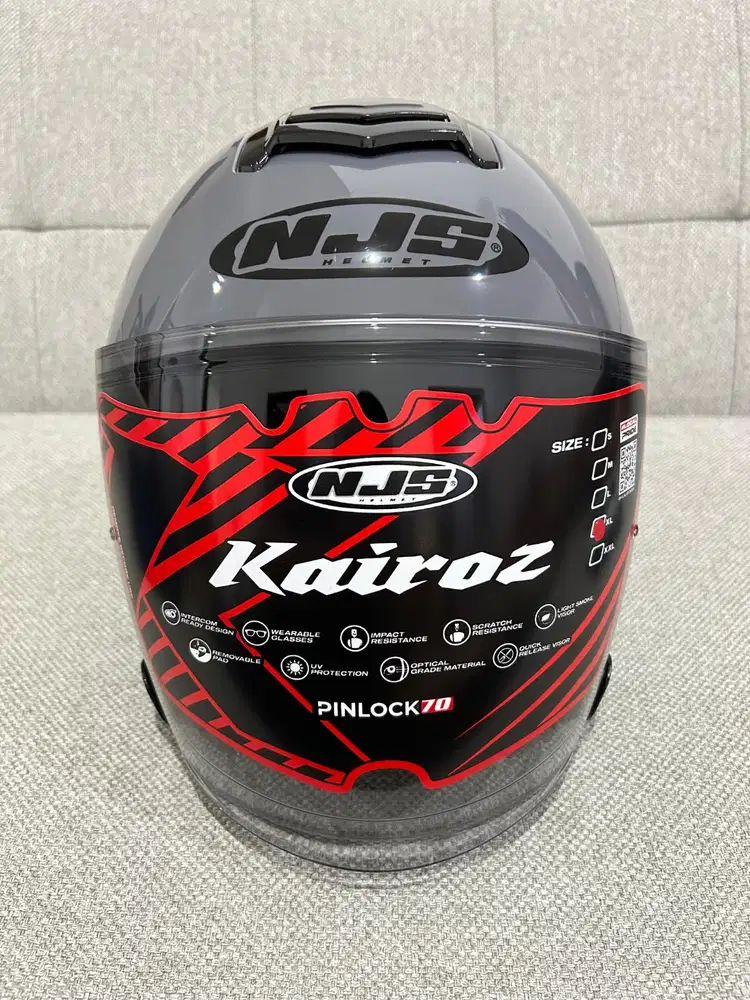 NJS Helmet Kairoz - size XL - grey