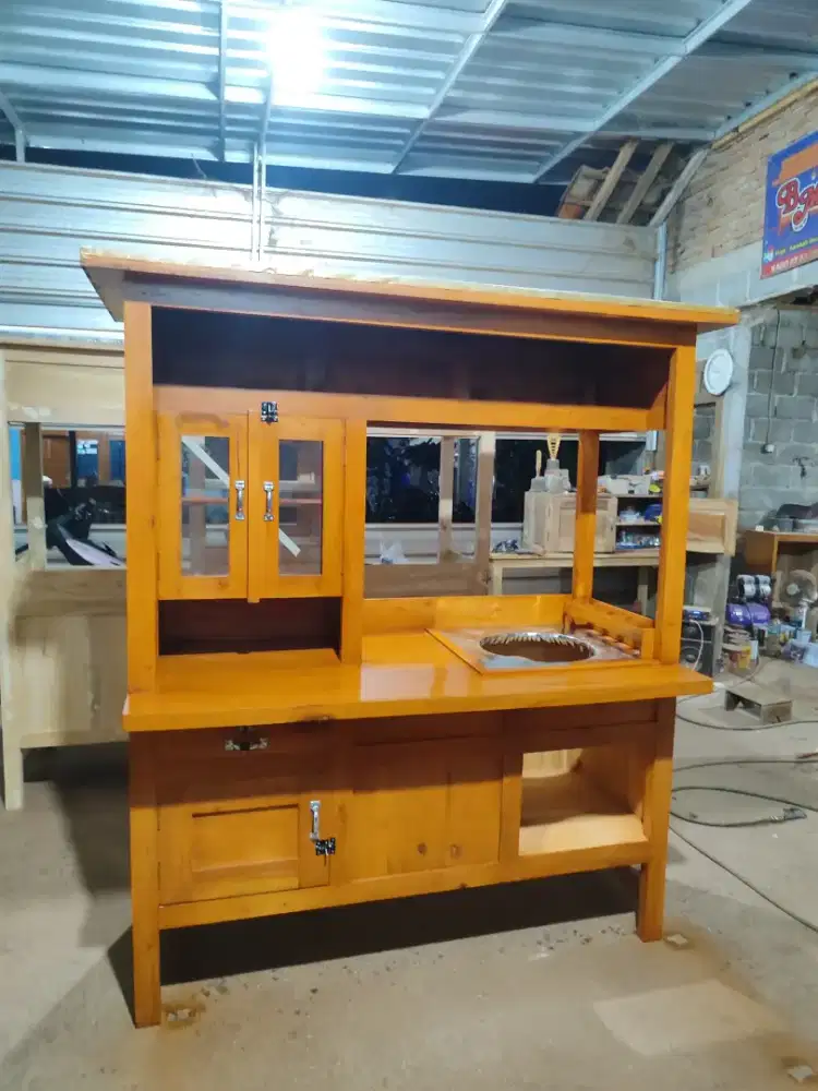 COD gerobak angkringan, baso, sate, bubur ayam DLL