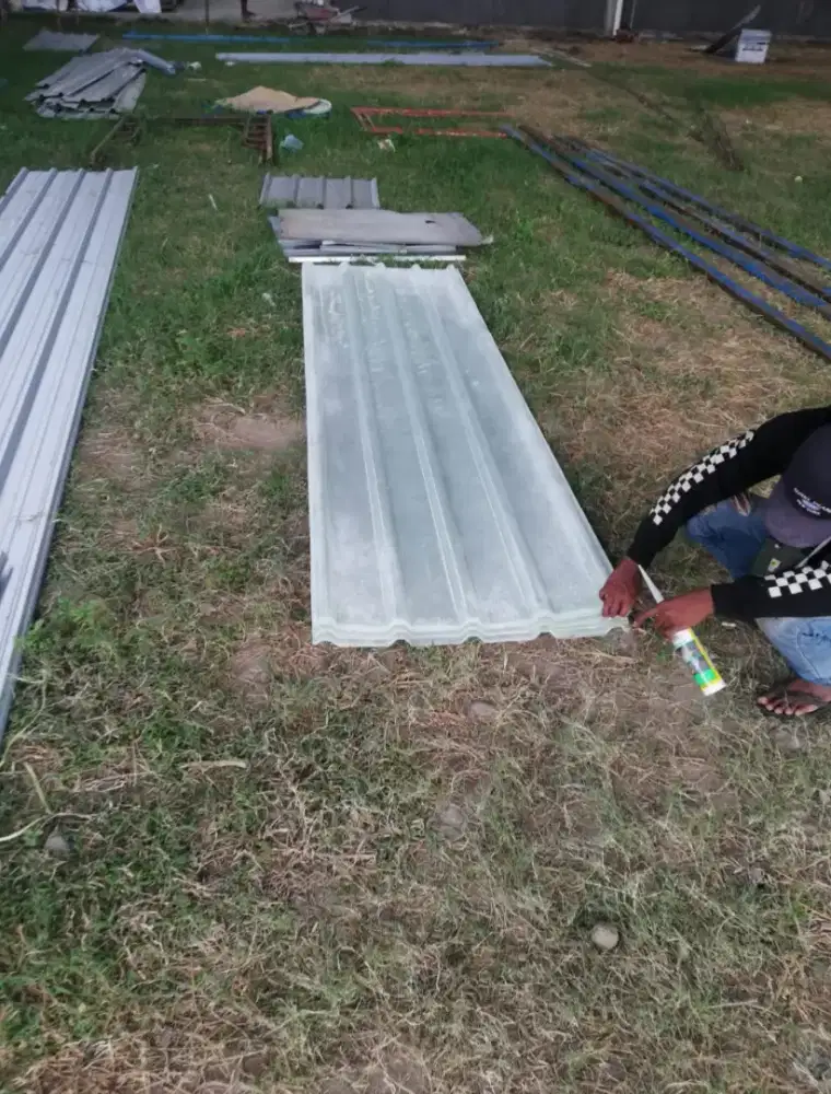 Atap Fiber Pilihan Mandor | Modern & super kuat | harga Proyek