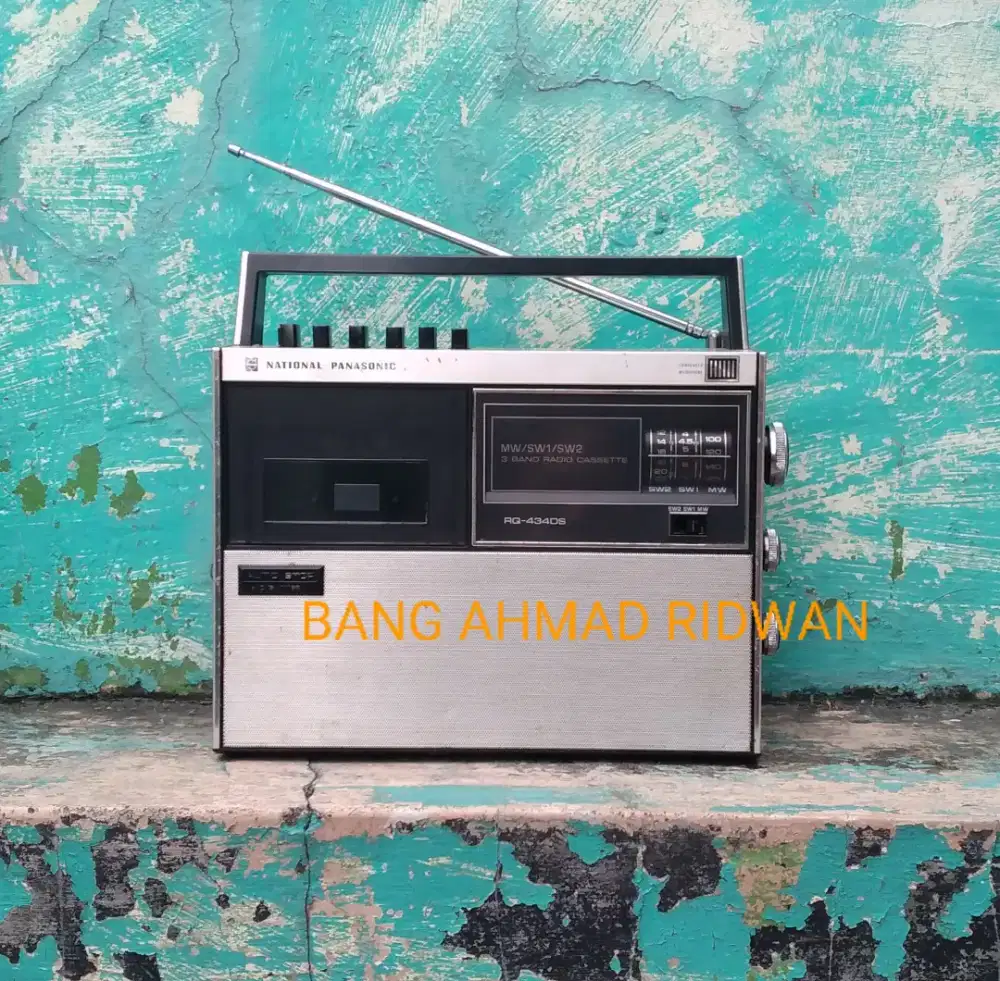 tape National Panasonic kaset pita radio MW AM SW antik jadul kuno tua