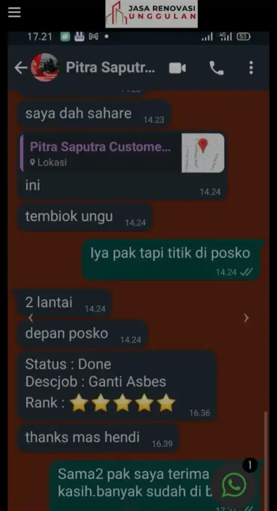 Jasa renovasi rumah dan perbaikan bocoran gedung rumah kontrakan & LLn