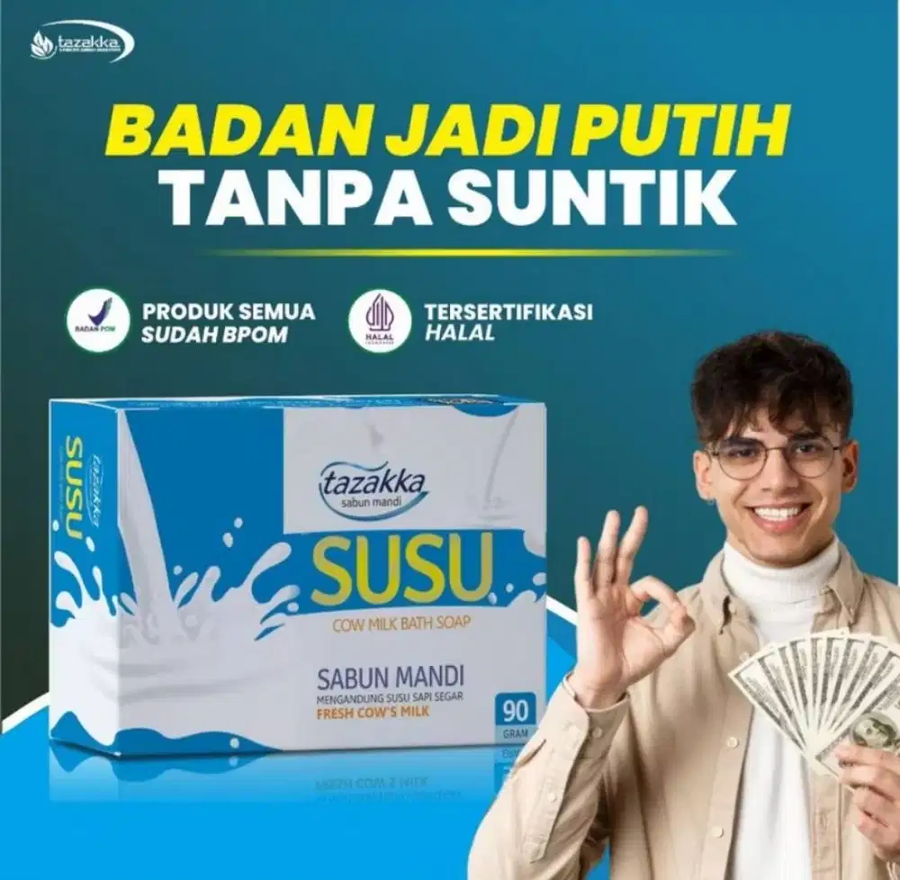 Sabun Pemutih Kulit Permanen Sabun Susus Tazakka