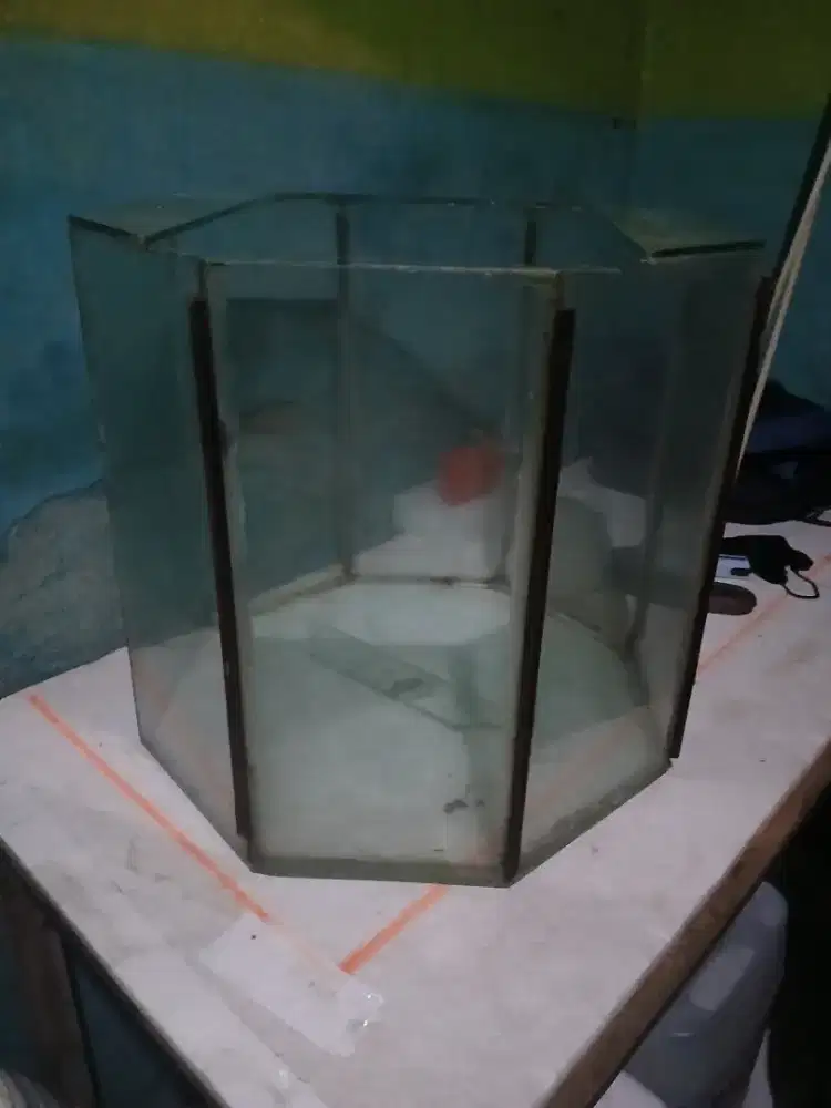 SUPER MURAH ! Akuarium tabung besar ukuran 70×70×40 (NORMAL MULUS !)