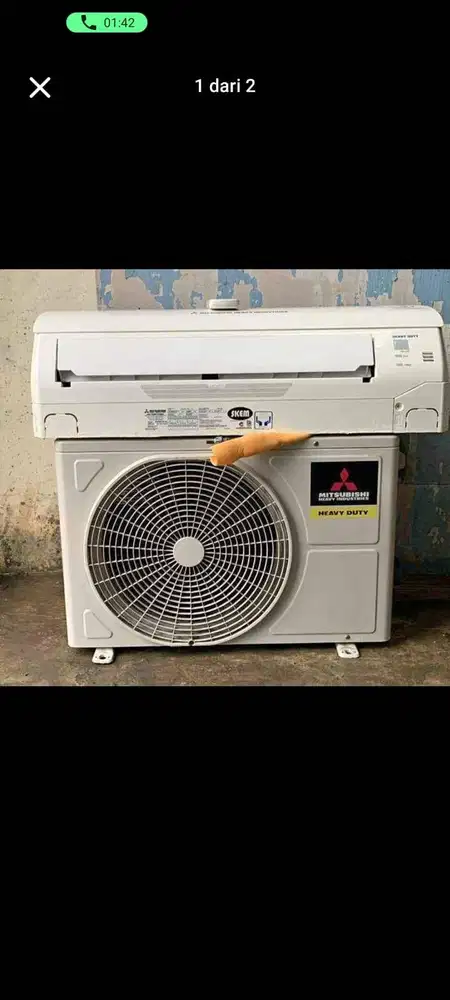 Ac Mitsubishi slim 1.5pk freon R32