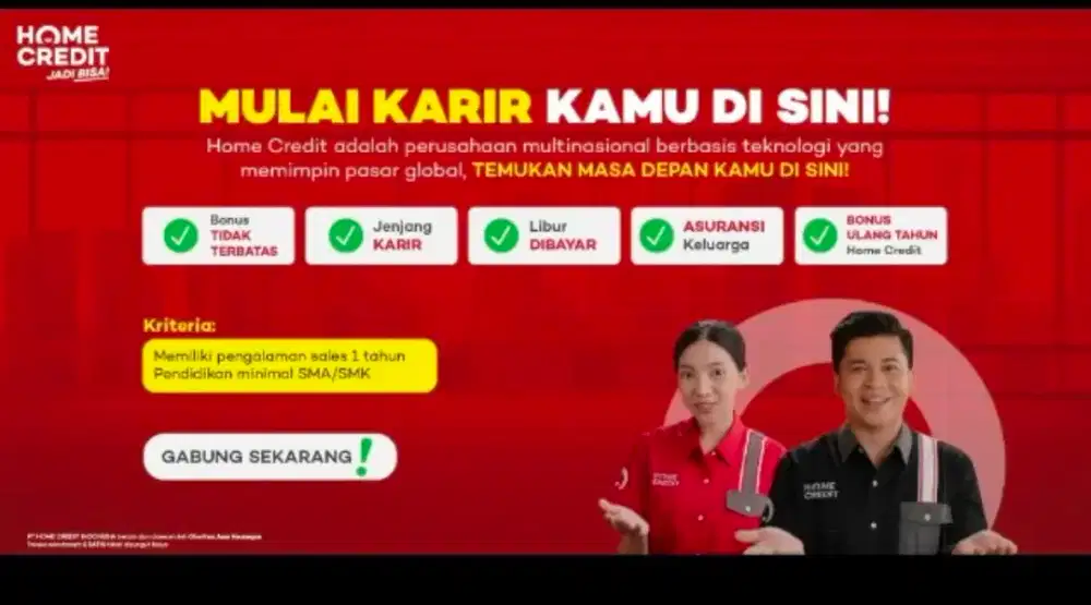 Lowongan kerja home credit balikpapan