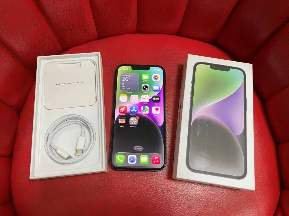 iPhone 14 128gb Midnight iBox PA/A Mulus Terawat Fullset