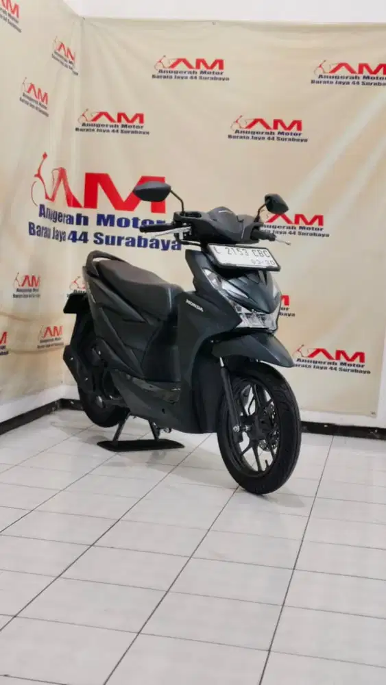 Km 2 Ribu Honda beat deluxe keyless Tahun 2025 Hitam doff