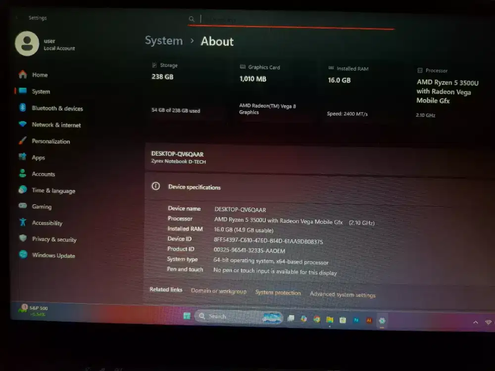 Laptop zyrek fullset