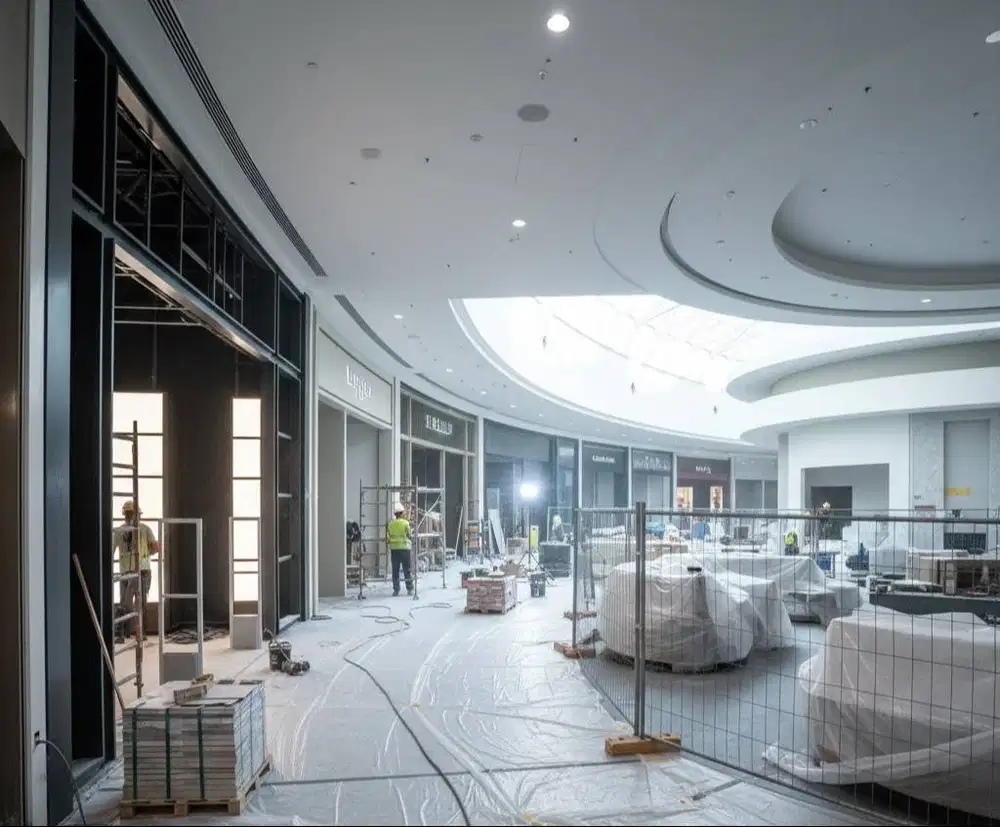 JASA RENOVASI MALL & PUSAT PERBELANJAAN PROFESIONAL - MODERN DAN BERGA