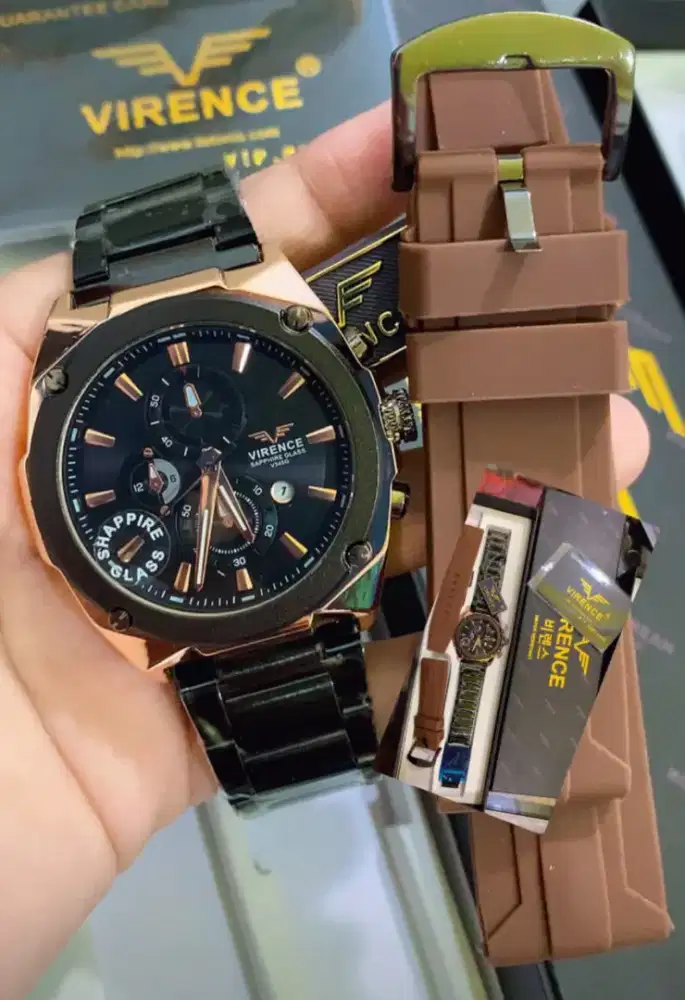 Jam tangan Virence Pria original gratis antar Banjarmasin