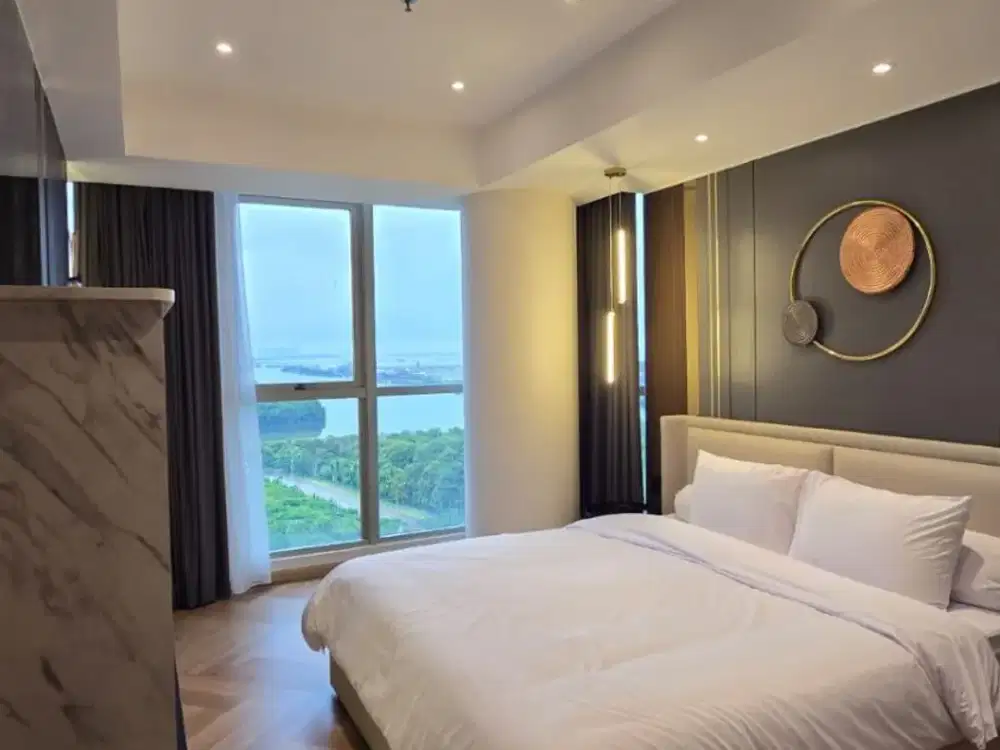 DISEWAKAN APARTEMEN 3+1 BR GOLD COAST MURAH, FURNISH MEWAH