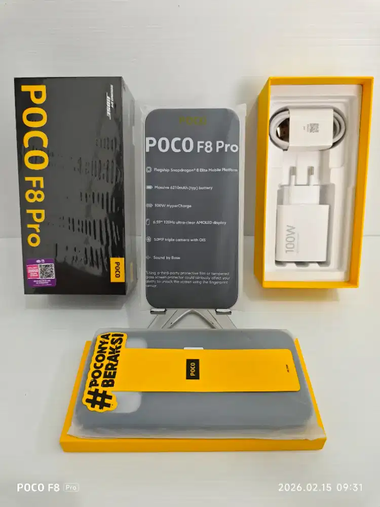 Xiaomi Poco F8 Pro 5G 12/512 Gb Likenew 100% Resmi 07 Feb2028 Bs TT/BT