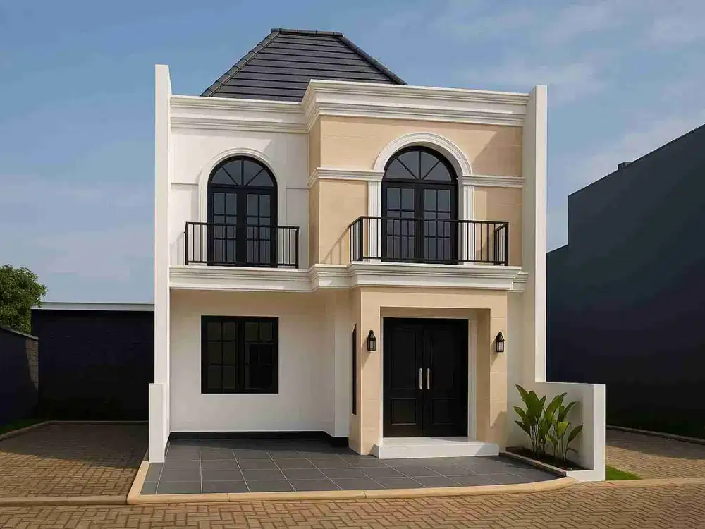 Rumah Premium American Modern dengan Panorama 180° Pegunungan