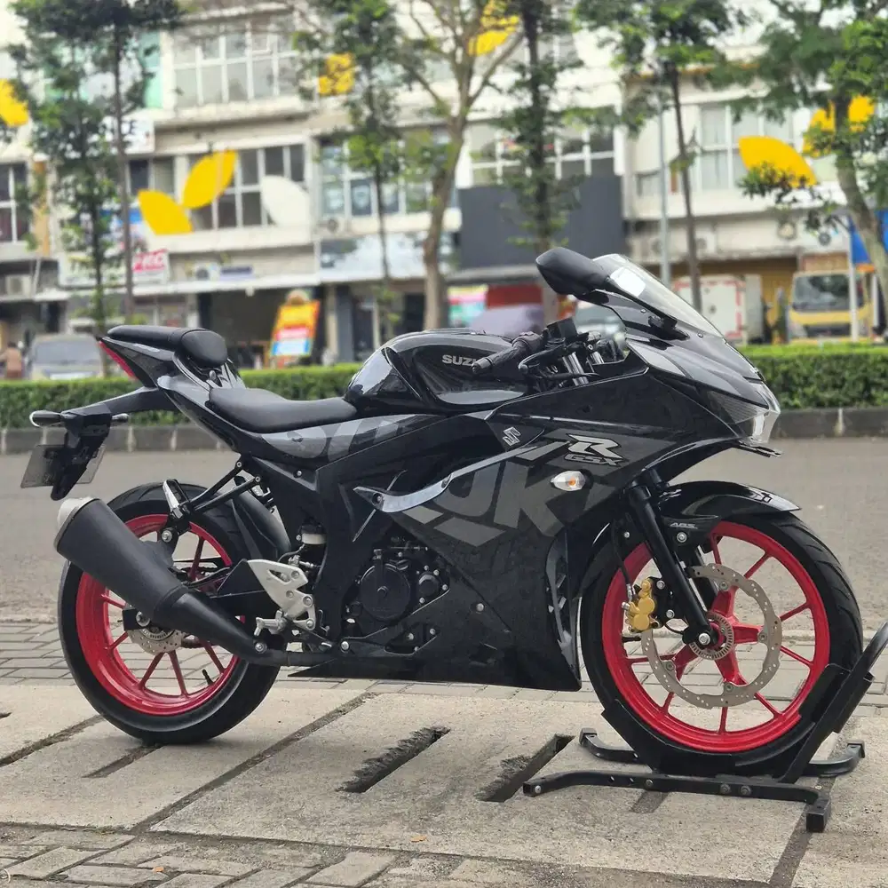 KM 4K AJA! SUZUKI GSX 150R ABS 2021 HITAM PAJAK PANJANG KAYAK BARU