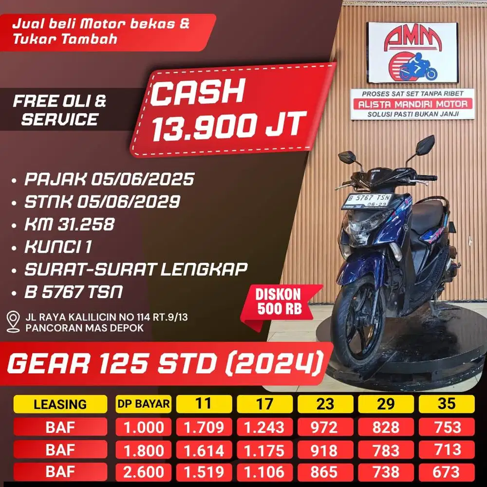 GEAR STD TH 2024 BISA CASH/KREDIT/TRADE IN/PAKAI CC/ PAYLATER