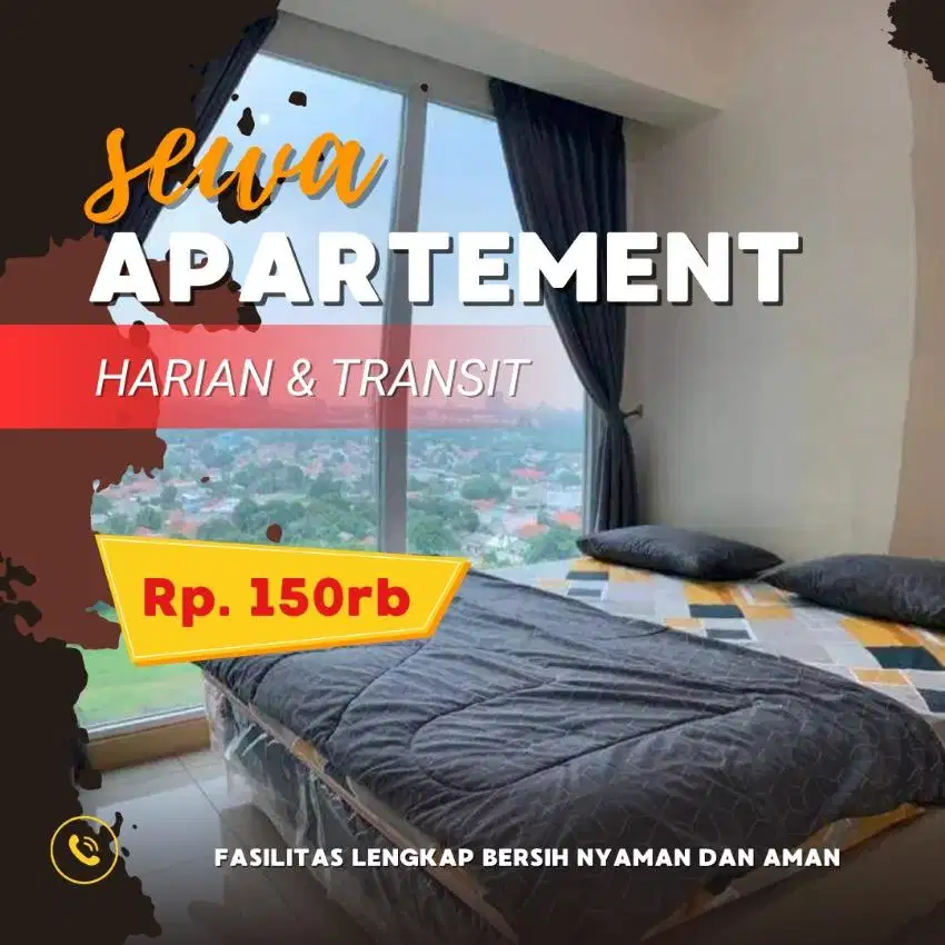Sewa Apartemen Treepark City Harian/Transit Termurah Tangerang