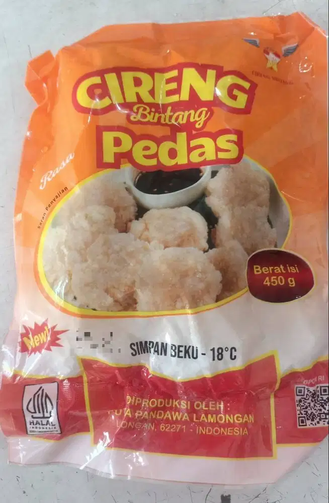 Cireng Salju Pedas 450 Gram Isi 21 Pcs