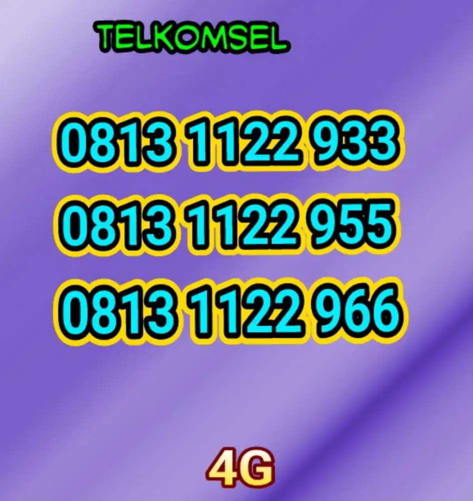Perdana Telkomsel cantik 11digit murah meriah