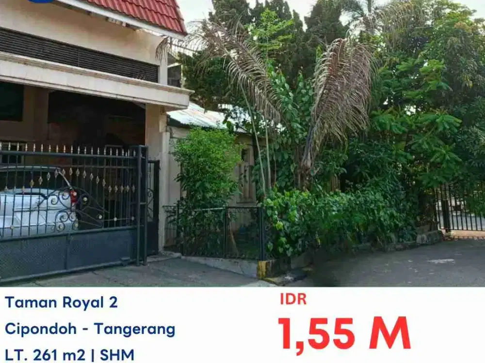 LELANG RUMAH DI TAMAN ROYAL 2 CIPONDOH TANGERANG