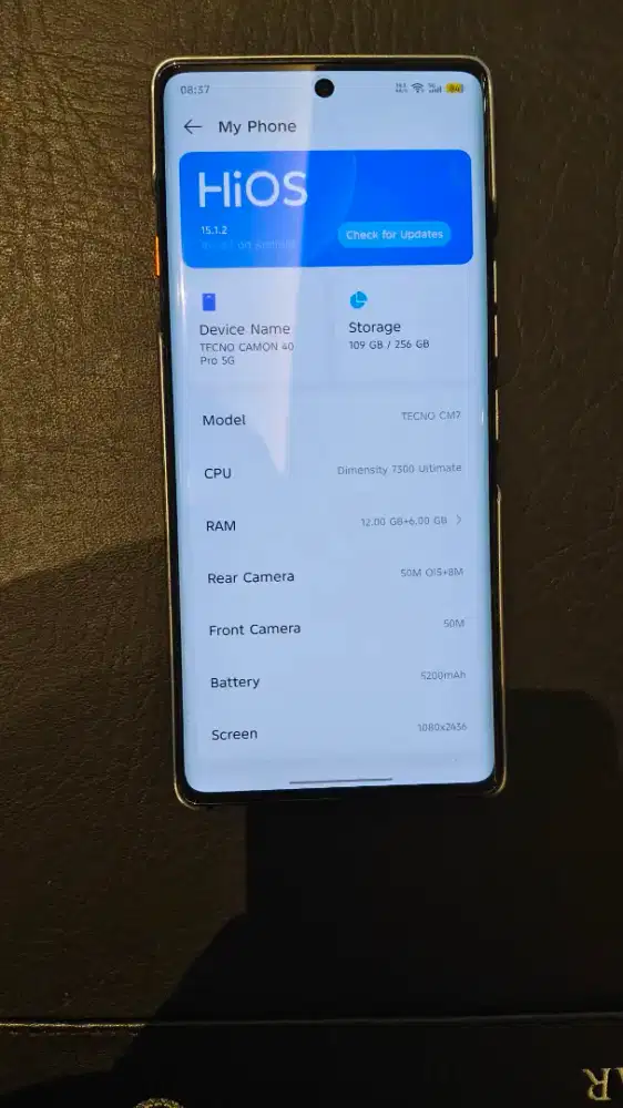 Tecno Camon 40 Pro RAM 12 GB / 256 Garansi Des 2026