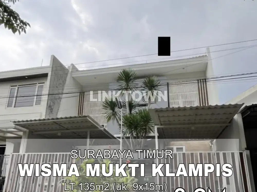 Dijual Rumah 2 Lantai di Wisma Mukti Klampis Selangkah ke Galaxy Mall