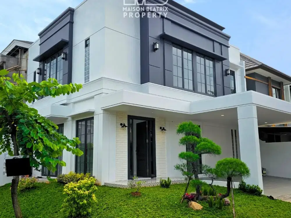 RUMAH KLASIK DENGAN SENTUHAN MODERN DI KIREINA PARK, NUSA LOKA - BSD