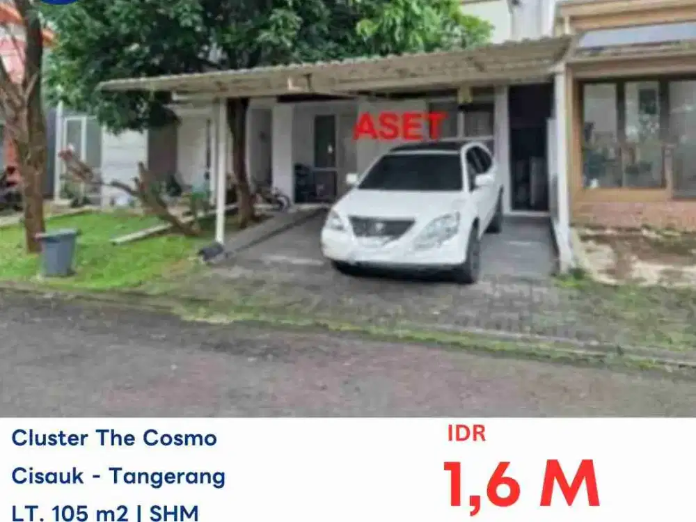 LELANG RUMAH DI ICON BSD CLUSTER COSMO TANGERANG