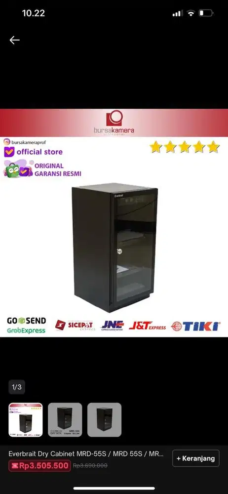 Drybox kamera everbrait 55S 50Liter