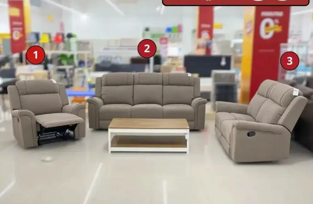 PROMO AKHIR BULAN SOFA SET RECLINER