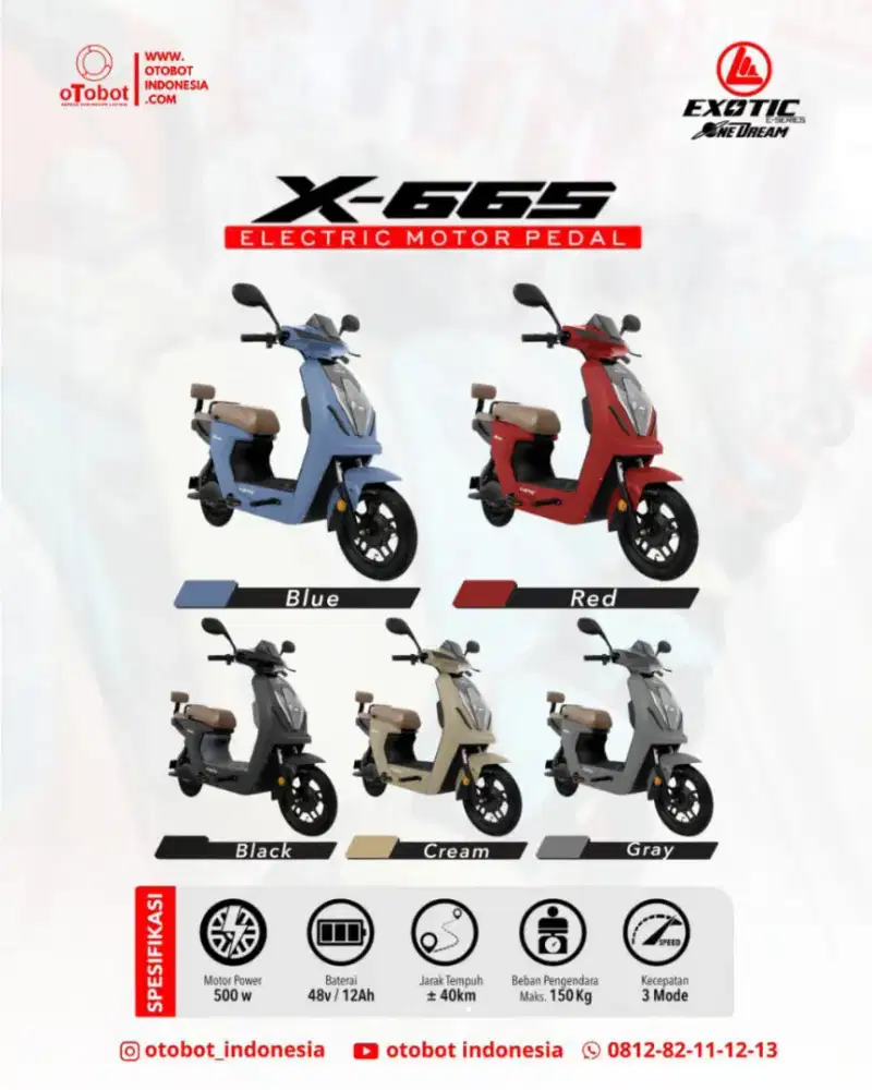 Sepeda Listrik Exotic X-665