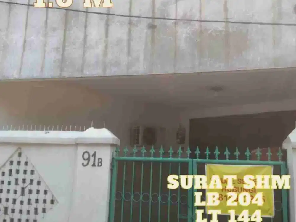 Dijual Rumah Kampung Dekat Pasar Gardu Jakarta Timur