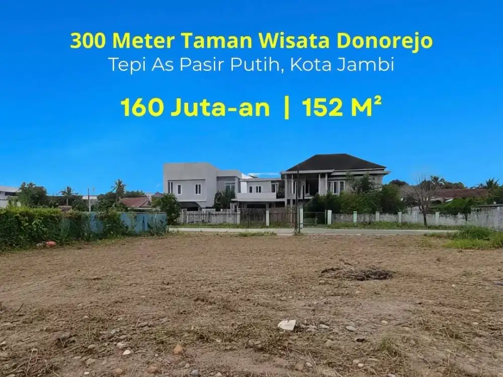Tanah Pasir Putih Kota Jambi Tepi Jalan As